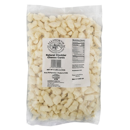 Ellsworth Natural White Cheddar Cheese Curds, 6 x 5 lb Case - DOT product image 4