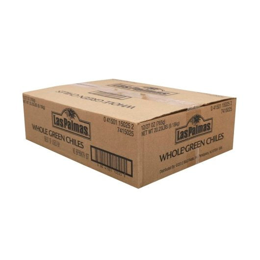 Las Palmas Whole Green Chile, 12 x 27 oz Case - DOT product image 2