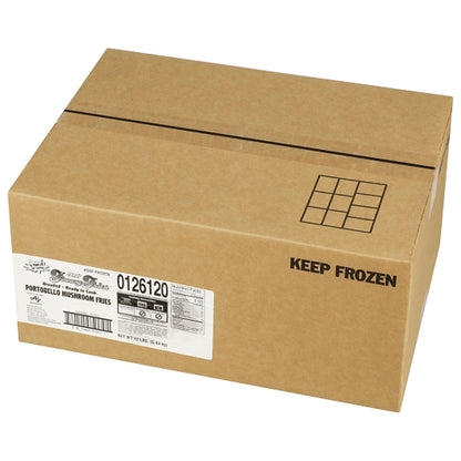 Windsor Freds Breaded Portobello Mushroom Fries, 6 x 2 lb Case - GS1 closed shipping case image