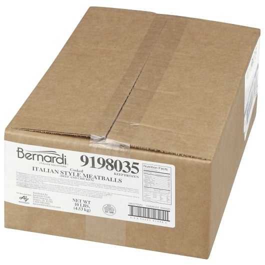 Windsor Rotanelli Valore Italian Style Chicken & Beef Meatball 0.5 Oz, 2 x 5 lb Case - GS1 closed shipping case image