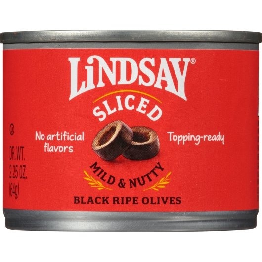 Lindsay Sliced Ripe Domestic Olives Canned, 24 x 2.25 oz Case - DOT product image 6