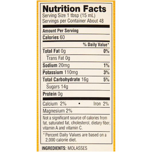 Grandma Unsulphered Baking Unsulphured Molasses Jar, 12 x 24 fl oz Case - DOT product image 7
