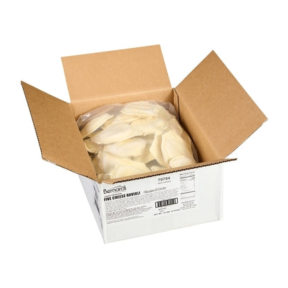 Bernardi Bulk Five Cheese Ravioli, 1 x 10 lb Case - GS1 open-case image