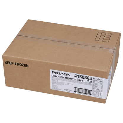 Posada Chicken Chimichanga, 48 x 5 oz Case - GS1 closed shipping case image
