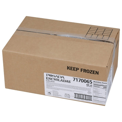 Posada Chicken Enchilada, 60 x 3 oz Case - GS1 closed shipping case image