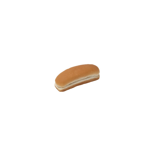 Alpha Baking 6 Inch Plain Hot Dog Bun, 12 x 12 x 1.9 oz Case - Alternate product angle or state