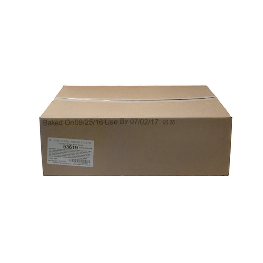 Alpha Baking 6 Inch Plain Hot Dog Bun, 12 x 12 x 1.9 oz Case - GS1 closed shipping case image