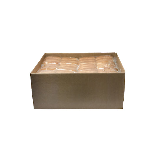 Alpha Baking 6 Inch Plain Hot Dog Bun, 12 x 1.9 oz Case - Frozen Meat & Seafood