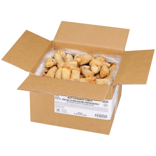 Golden Tiger Pork & Vegetable Egg Roll, 144 x 1.5 oz Case - GS1 open-case image