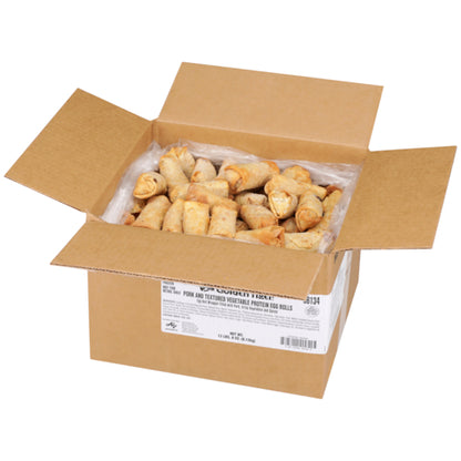 Golden Tiger Pork & Vegetable Egg Roll, 144 x 1.5 oz Case - GS1 open-case image