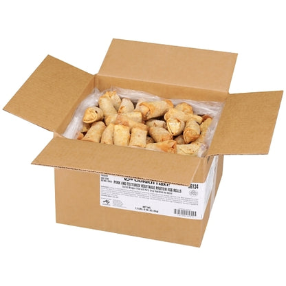 Golden Tiger Pork & Vegetable Egg Roll, 144 x 1.5 oz Case - GS1 open-case image