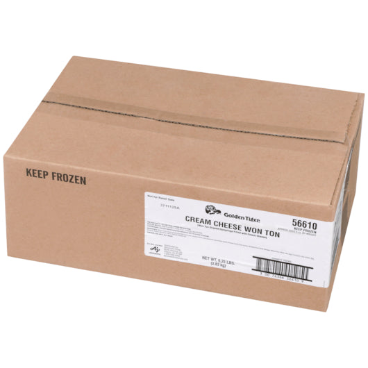 Golden Tiger Cream Cheese Wonton, 200 x 0.5 oz Case - GS1 closed shipping case image