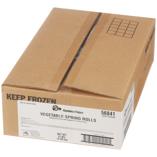 Golden Tiger Vegetable Spring Roll, 144 x 1 oz Case - GS1 closed shipping case image