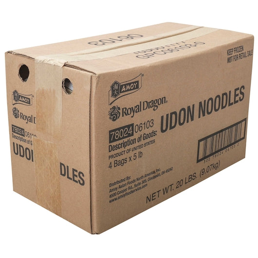 Amoy Japanese Udon Noodles, 4 x 5 lb Case - DOT product image 5
