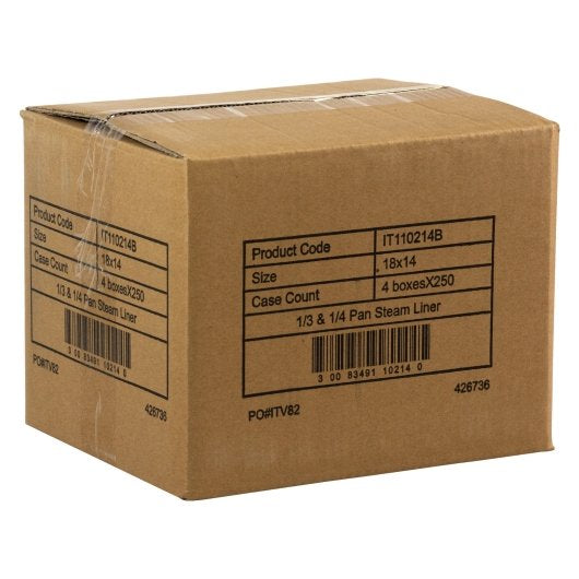 Daymark Liner Third 1/3 and 1/4 Steam Pan Liner 18" X 14", 4 x 250 ct Case - DOT product image 3