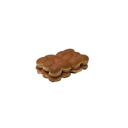 Alpha Baking Mini Yellow Slammer Buns, 8 x 1.25 oz Case - Breads, Rolls & Buns