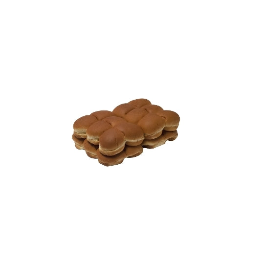 Alpha Baking Mini Yellow Slammer Buns, 8 x 1.25 oz Case - Breads, Rolls & Buns