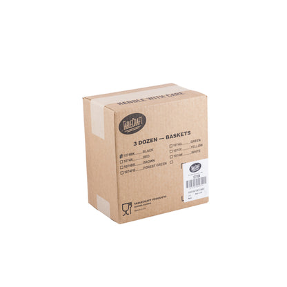 Tablecraft 9.375 Inch X 6 Inch Classic Black Oval Basket, 1 x 36 each Case - DOT product image 4