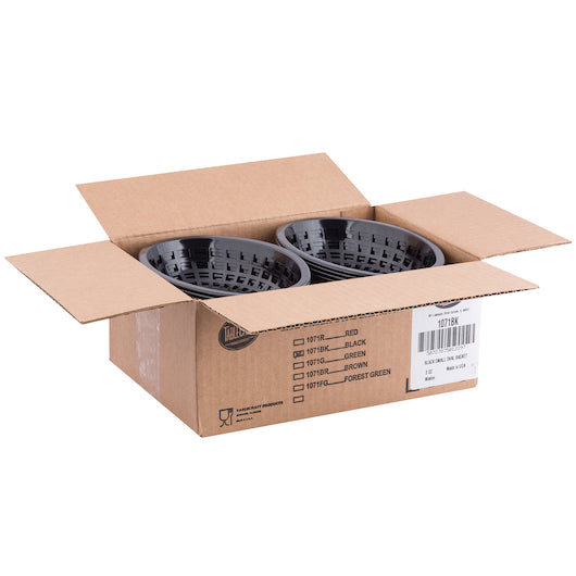 Tablecraft 8.5 Inch X 5.5 Inch X 2 Inch Black Oval Basket, 1 x 36 each Case - DOT product image 6