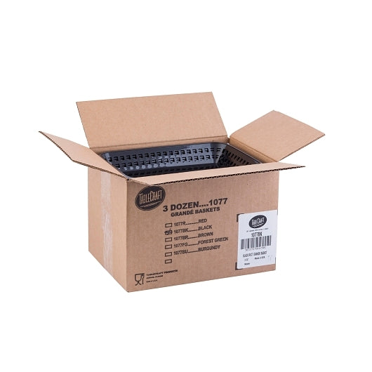 Tablecraft Grande Black Basket, 1 x 36 each Case - DOT product image 5