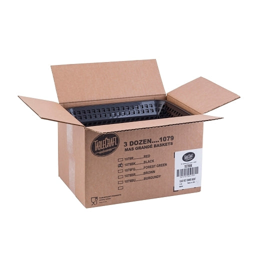 Tablecraft Mas Grande Black Basket, 1 x 36 each Case - DOT product image 6
