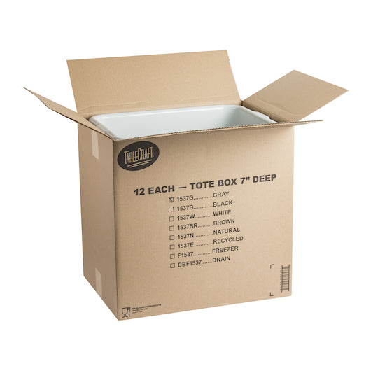 Tablecraft 7 Inch Gray Deep Dish Box, 1 x 12 each Case - DOT product image 8