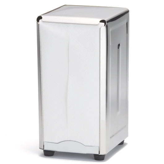 Tablecraft Full Size Stainless Steel Napkin Holder, 1 x 1 each Case - Alternate product angle or state