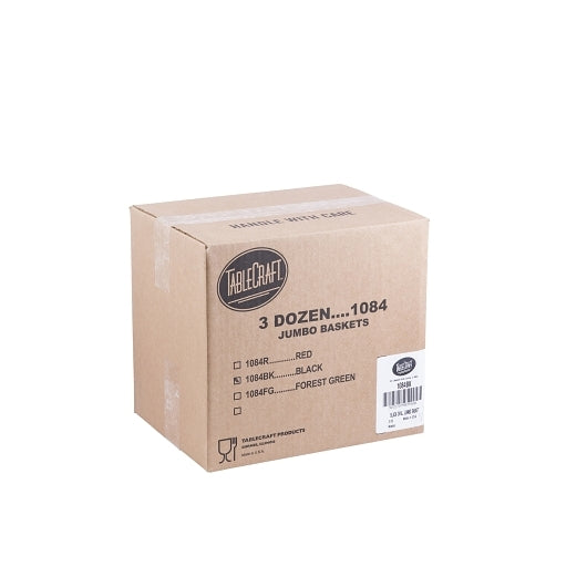 Tablecraft Oval Jumbo Black Basket, 1 x 36 each Case - DOT product image 2