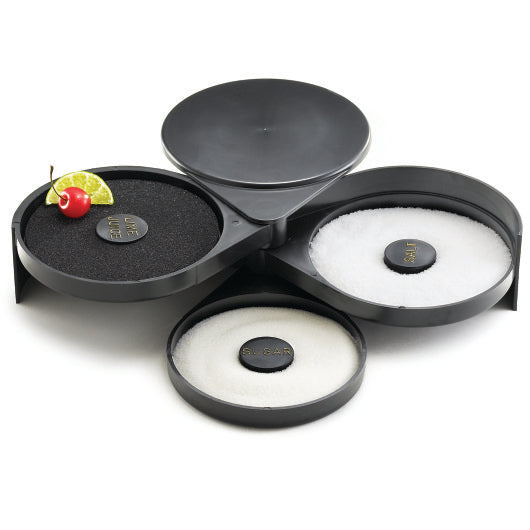 Tablecraft 3 Compartment Plastic Glass Salt Rimmer, 1 x 1 each Case - DOT product image 4