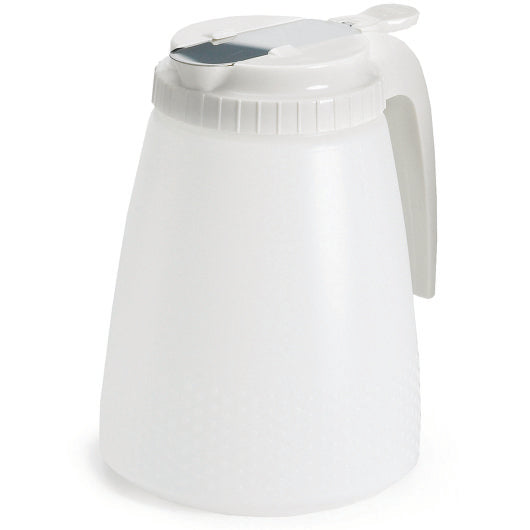 Tablecraft 48 Ounce White Top Polyethylene Dispenser, 1 x 6 each Case - DOT product image 2