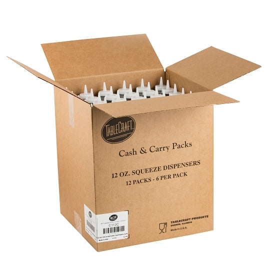 Tablecraft Squeeze Bottle 12 Ounce, 12 x 6 ct Case - Squeeze Bottles & Dispensers