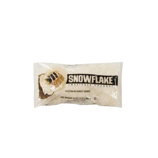 Snowflake Coconut Fancy Shredded Sweetened, 10 x 1 lb Case - Disposables