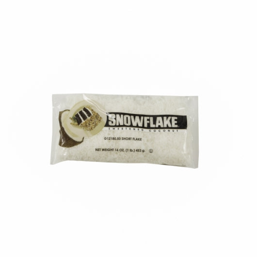 Snowflake Coconut Flake Sweetened, 10 x 1 lb Case - Disposables