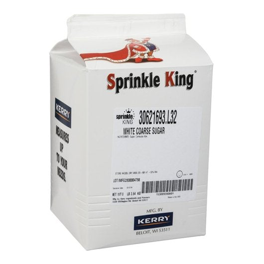 Sprinkle King Sugar White Conaa, 4 x 8 lb Case - Pantry Ingredients