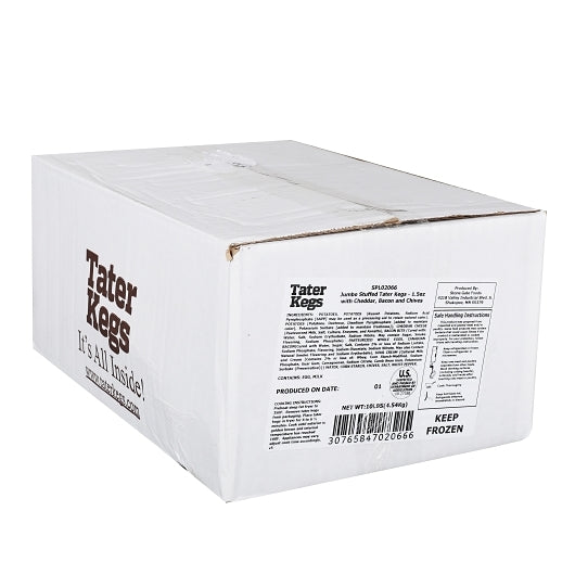 Stone Gate Foods Bacon, Cheddar & Chive Jumbo Stuffed Potato Appetizer, 1 x 10 lb Case - DOT product image 7
