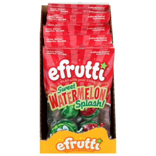Efrutti Watermelon Splash Gummies Ready Case, 12 x 2.6 oz Case - Candy & Confections