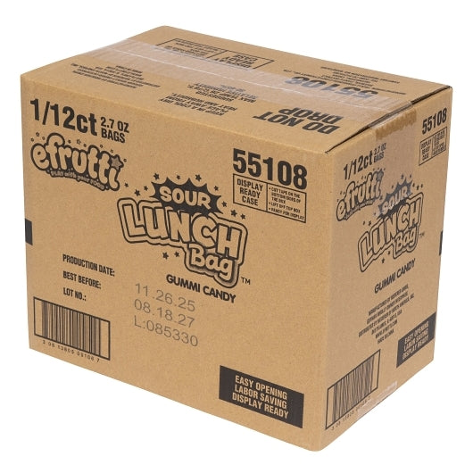 Efrutti Sour Lunch Bag, 12 x 2.7 oz Case - Candy & Confections