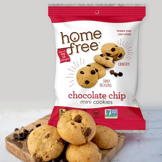 Homefree Gluten-Free Chocolate Chip Mini Cookies, 64 x 1.1 oz Case - DOT product image 4