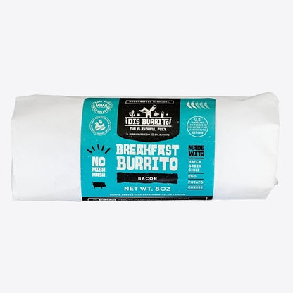 Dis Burrito Frozen Bacon Breakfast Burrito, 12 x 227 GR Case - Frozen Snacks & Appetizers