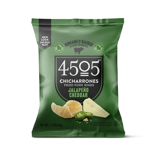 4505 Meats Jalapeno Cheddar Chicharrones; 1.1 Ounce; 12 Per Case - DOT product image 2