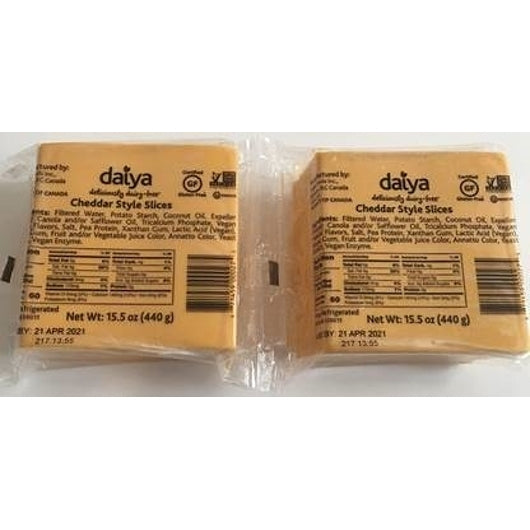 Daiya Vegan Cheddar Style Slices, 4 x 1.94 lb Case - DOT product image 2