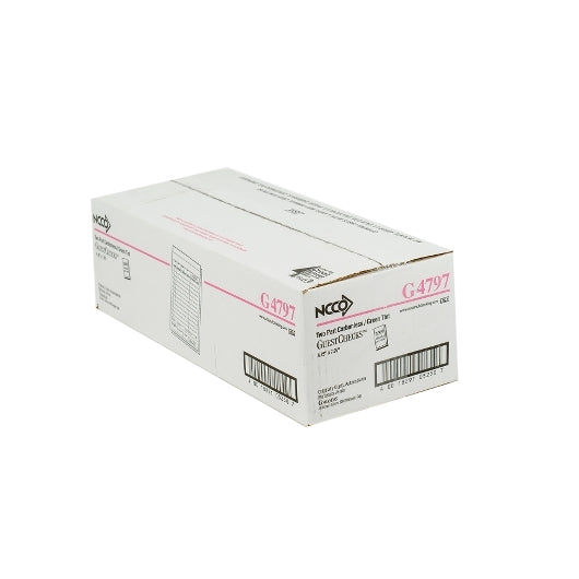 NCCO National Checking 4.25 Inch X 7.25 Inch 2 Part Green Tint Carbonless 13 Line Guest Check, 1 x 2000 each Case - DOT product image 2