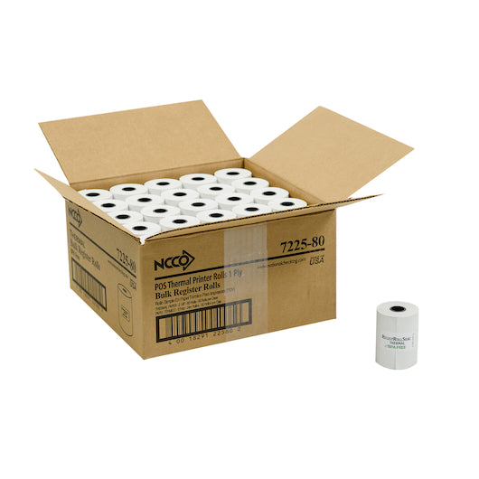 NCCO National Checking Register Roll 2.25 1 Ply White 1-50 Roll, 1 x 50 RL Case - DOT product image 8