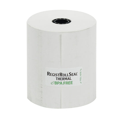 NCCO National Checking Register Roll 3.13 X 230' 1 Ply White Thermal 1-50, 1 x 50 RL Case - Guest Checks & Register
