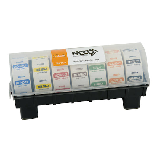 National Checking Company National Checking Label Locker 1 Inch Day Of Week Permanent Dispenser, 1 x 1 ct Case - Guest