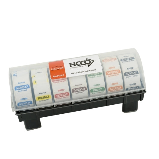 National Checking Company National Checking Label Locker 1 Inch Day Of Week Removable Dispenser, 1 x 1 ct Case - Guest