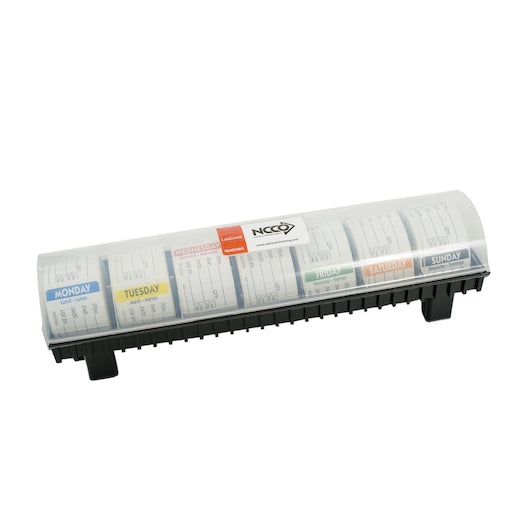 NCCO National Checking Label Locker 2 Inch X 3 Inch Day of the Week Removeable Plastic Dispenser, 1 x 1 ct Case - Guest