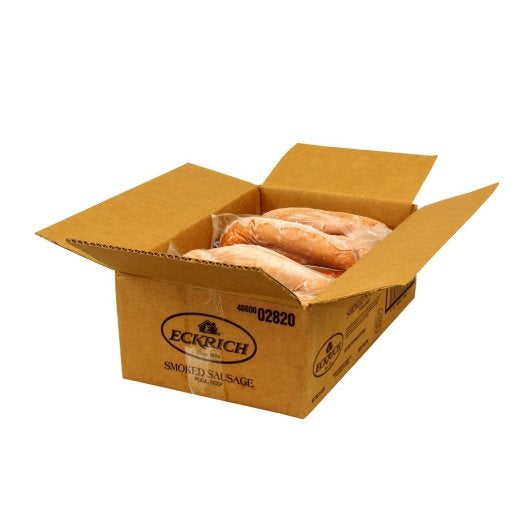 Smithfield Smoked Sausage Hog Casing Rope Two Meat, 4 x 3.27 lb Case - Frozen Meat & Seafood
