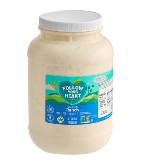 Follow Your Heart Vegan High Omega Ranch Dressing Bulk, 4 x 1 GA Case - Condiments & Sauces