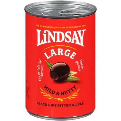 Lindsay Black Pitted Large Domestic Olives Canned, 24 x 6 oz Case - DOT product image 2